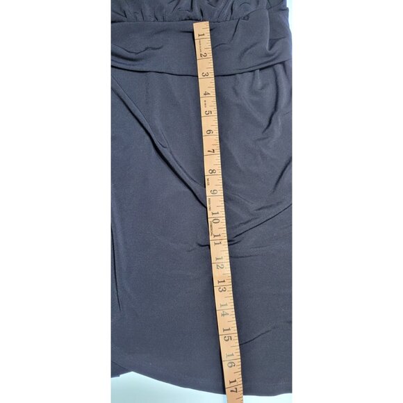 Carole Little Mini Dress Sz 6 Navy Blue Short Sleeve - Picture 9 of 10